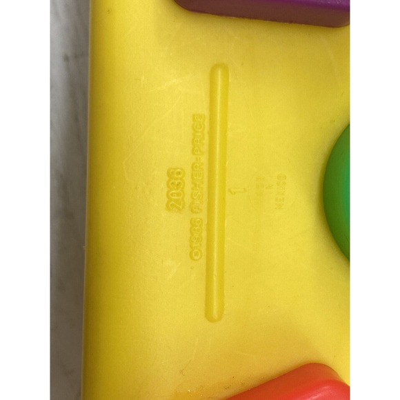 1986 Fisher Price Tap N Turn Bench Baby Toddler Developmental Toy Set NO HAMMER - Picture 10 of 10